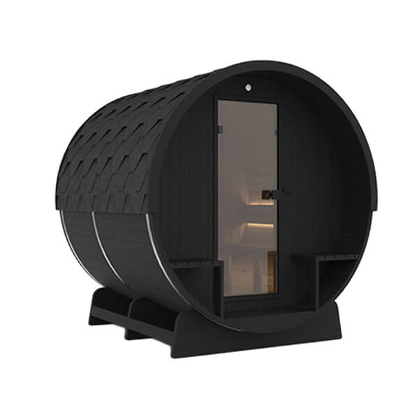 Hekla Sauna Barrel 210 Nero Sauna